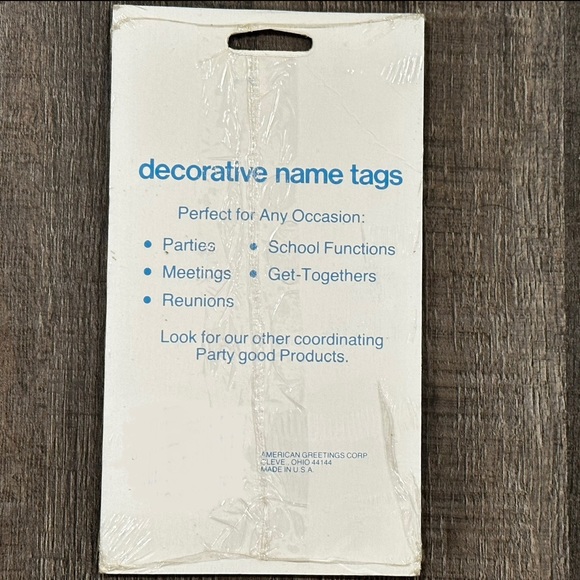 💞 New 12-Pack Ziggy Name Tags - Picture 2 of 3